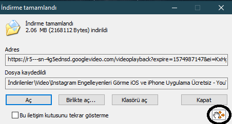 internet indirme yöneticisi