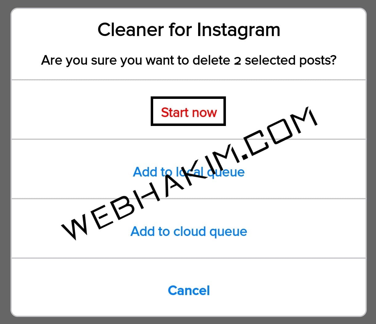 instagram toplu fotoğraf silme