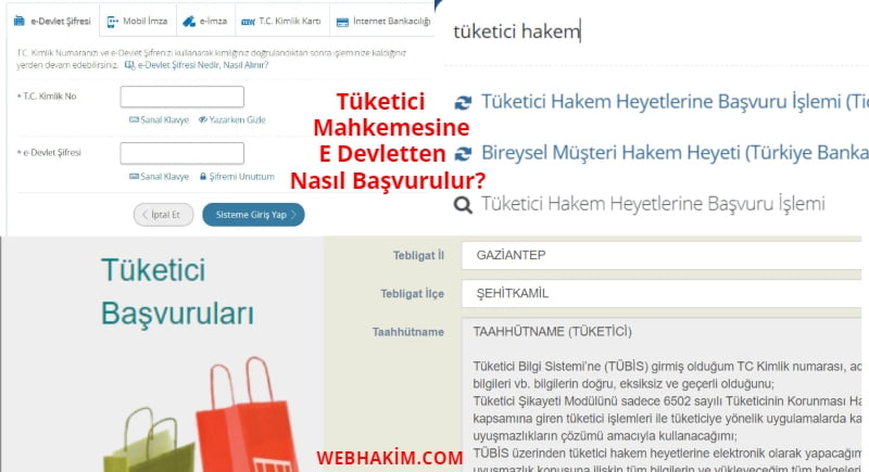 E-Devletten Tüketici Mahkemesine Nasıl Başvurulur?