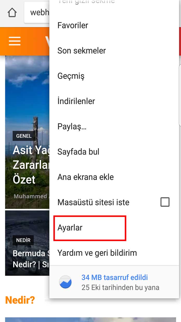 chrome kayıtlı şifreler android