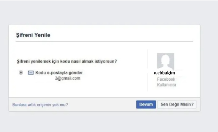 Facebook şifremi unuttum, ne yapabilirim?