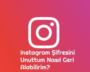 instagram şifremi unuttum