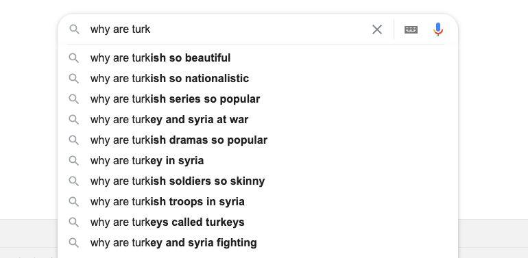 Türkler hakkında en çok neyi aradılar?