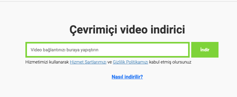 youtube video indirici programsız